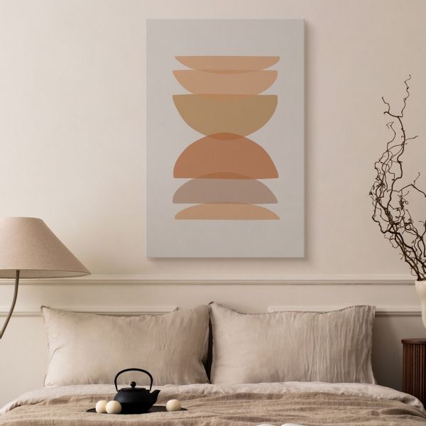 Obraz Na Płótnie Do Salonu Minimalizm Styl Boho Abstrakcja 70cm x 100cm zdjęcie 5