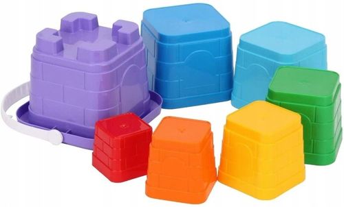 DUZA PIRAMIDKA 38 CM KUBECZKI WIADERKO DO PIASKU na Arena.pl