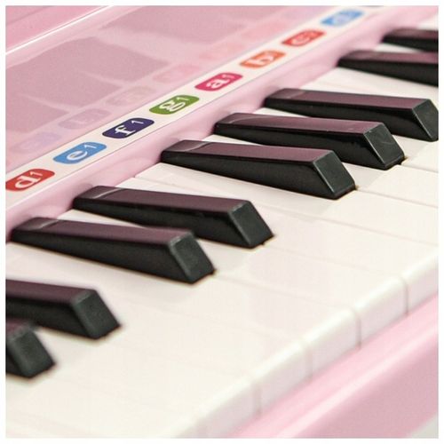 PIANINO ORGANY KEYBOARD DLA DZIECI KRZESEŁKO MIKROFON NAGRYWANIE KARAOKE na Arena.pl