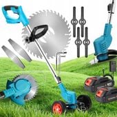 PODKASZARKA AKUMULATOROWA KOSA WYKASZARKA NA KOŁACH 2X AKU 21V DUŻY