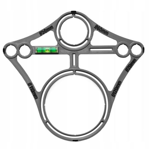 Szablon wzornik otworów płytek stelaża podtynkowego WC Geberit Tece na Arena.pl