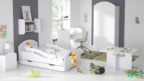 Łóżko dziecięce LEO 180x80 białe na Arena.pl