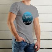 Szara, bawełniana koszulka z Twoim nadrukiem M