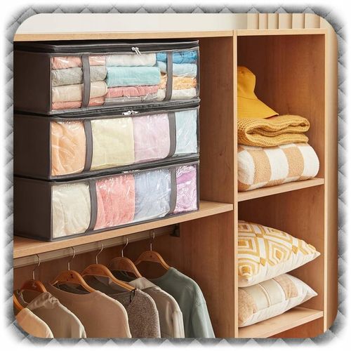 2x ORGANIZER NA POŚCIEL KOŁDRĘ POKROWIEC POJEMNIK Ubrania Pod Łóżko na Arena.pl