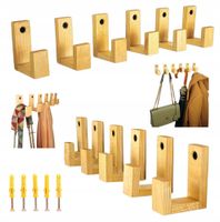 Wieszaki Dziecięce drewniane Haczyk na Kubki ubrania pojedynczy na ścianę