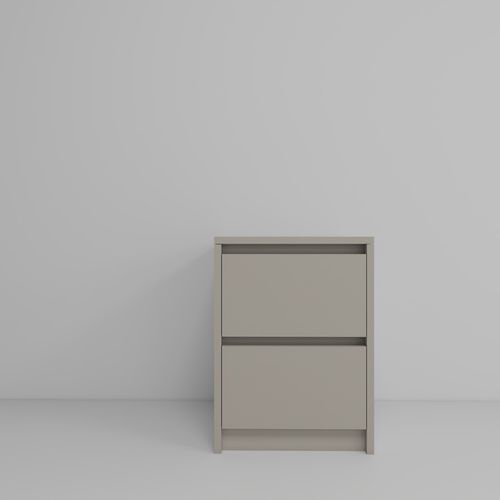 Praktyczna Szafka Nocna KASZMIR 2 szuflady stolik nocny loft na Arena.pl