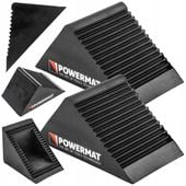 KLINY GUMOWE POD KOŁA DRZWI KOŁO BLOKADA DO KÓŁ 2 SZT. 135x80 MM