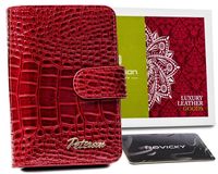 Skórzany portfel damski na zatrzask