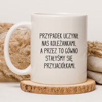 CHAMSKI KUBEK BEZ CENZURY | ŚMIESZNY PREZENT | DO PRACY BIURA DOMU | 330 ml