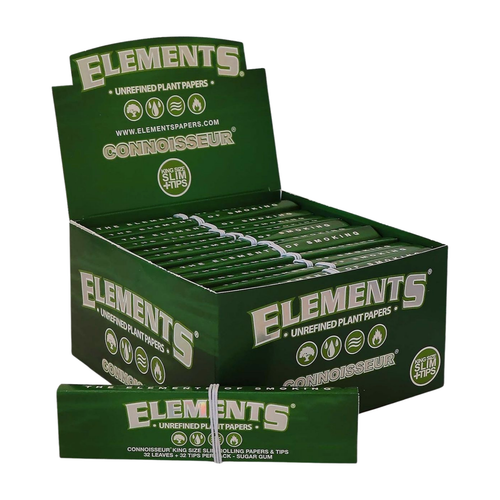 bibułki elements conn green king size slim+filterki na Arena.pl