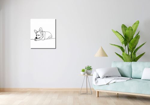 Obraz 50x60cm Śpiący Corgacz na Arena.pl