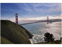 120CM 80CM OBRAZ ŚCIENNY GOLDEN GATE BRITTA HEISE