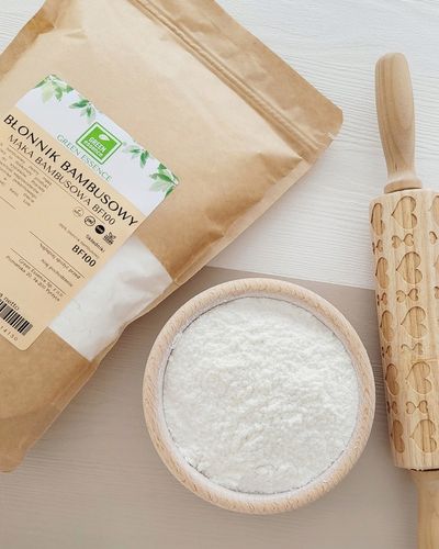 MĄKA BAMBUSOWA BŁONNIK BAMBUSOWY keto 500g naturalny low do wypieków bf 100 na Arena.pl