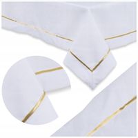 OBRUS 140X240 NA STÓŁ Z LAMÓWKĄ PLAMOODPORNY OBRUSY NA WYMIAR