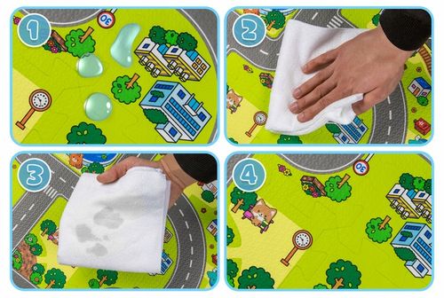 MATA PIANKOWA EDUKACYJNA PUZZLE GRUBE 1 CM MIASTO ULICE DROGI DLA DZIECI na Arena.pl