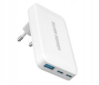 Ladowarka Silver Monkey Plaska ładowarka GaN 65W 2x USB-C, 1x USB-A