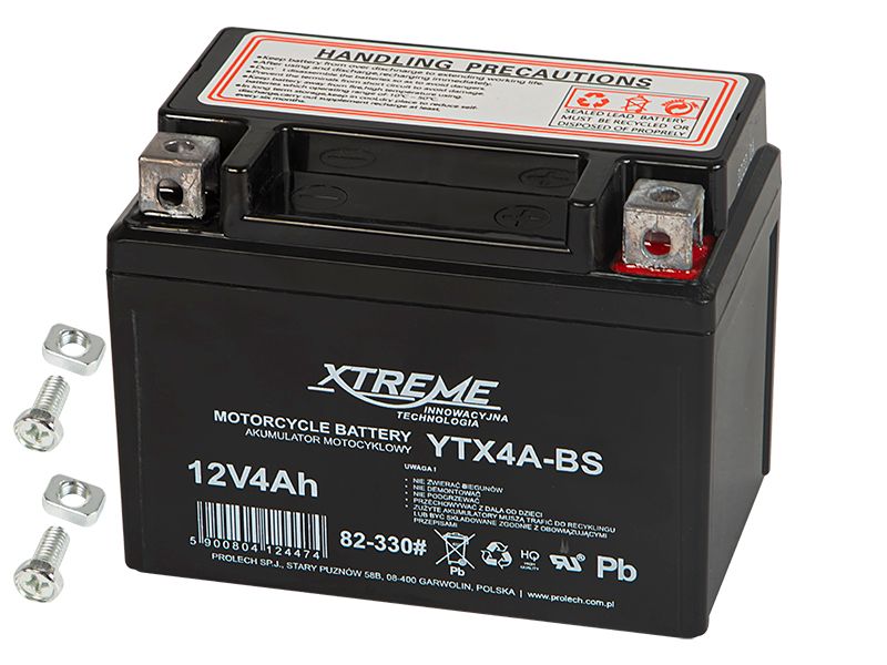 Akumulator motocyklowy 12V 4Ah XTREME zdjęcie 1