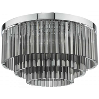 Plafon kryształowy Logan LOG5410 Dar Lighting glamour szkło dymione chrom