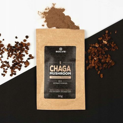 Chaga Błyskoporek podkorowy 100G SOLVE LABS na Arena.pl