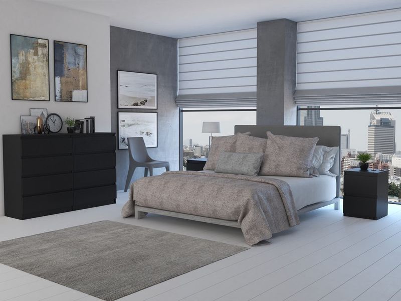 KOMODA MALWA M8 140 - CZERŃ zdjęcie 3