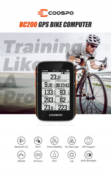 CooSpo BC200 Komputer Rowerowy GPS zdjęcie 11