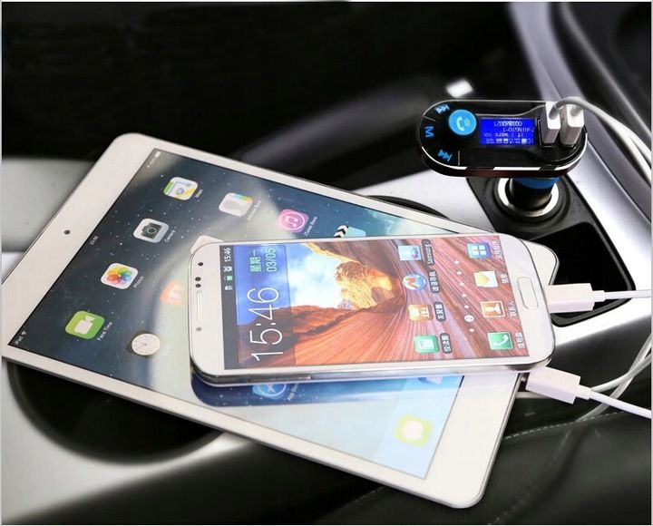 TRANSMITER SAMOCHODOWY FM USB Bluetooth SD AUX zdjęcie 8