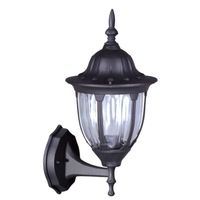 Ścienna LAMPA elewacyjna Vasco K-5007A/N czarny Kaja klasyczna OPRAWA kinkiet zewnętrzny outdoor IP44 czarny