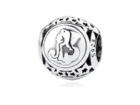 Rodowany srebrny charms pandora znak zodiaku wodnik srebro 925 BEAD16