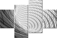 140CM 70 OBRAZ SZARY WIR ŚCIENNY