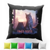 POSZEWKA Z NADRUKIEM BAWEŁNIANA 40x40CM - SŁODKI KOTEK KOT KOTKI KITTEN