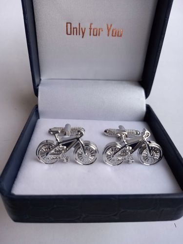 Modne spinki do mankietów Exciting Piękny Rower na Arena.pl