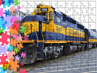 Puzzle tradycyjne Pociągi - Train