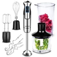 MOCNY BLENDER RĘCZNY WIELOFUNKCYJNY MIKSER NAJMOCNIEJSZY SILNIK OSTRZE XXL