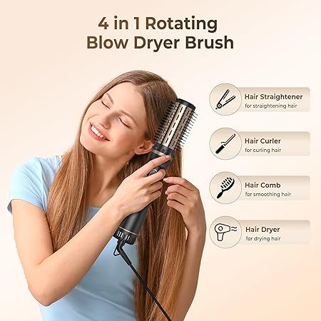 Obrotowa suszarka szczotka do włosów 3 w 1 do nadawania objętości na Arena.pl