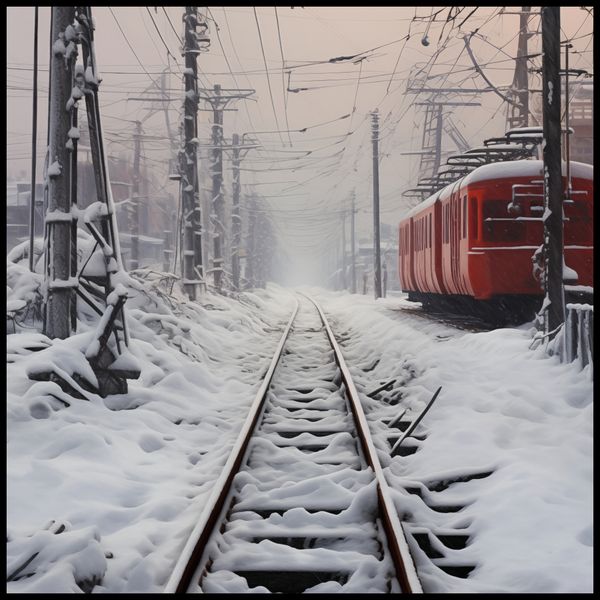 Plakat 90x90cm Podróż po Torach zdjęcie 2