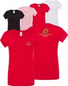Damska koszulka V-Neck TWÓJ WŁASNY HAFT LOGO firmowa reklamowa 5 sztuk
