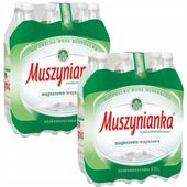 Woda Muszynianka mineralna niskonasycona CO2 12 sztuk