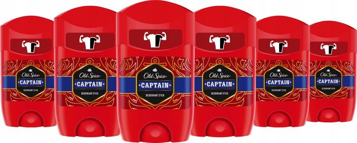 Old Spice Captain dezodorant w sztyfcie deo 6x50ml zdjęcie 2