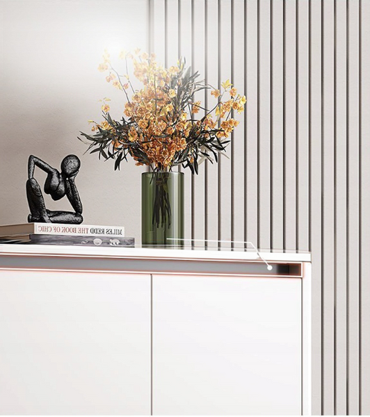 KOMODA SZAFKA BIAŁA POJEMNA NA BUTY OBUWIE REGAŁ 2 DRZWI WĄSKA LOFT zdjęcie 7