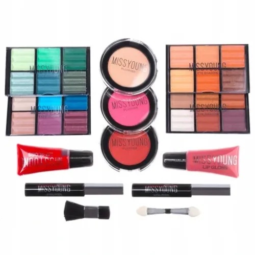 KUFEREK Z KOSMETYKAMI KUFER MAKIJAŻ PALETA ZESTAW na Arena.pl