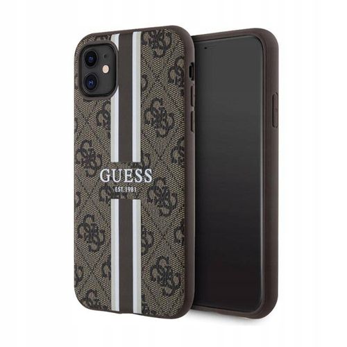 Etui do iPhone 11 Guess 4G Printed Stripes MagSafe na Arena.pl