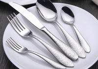 Sztućce - NEW DESIGN -4 Szt - Srebrne - HIT