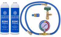 Zestaw napełniania czynnika chłodniczego gaz R290 POMPY CIEPŁA lodówki