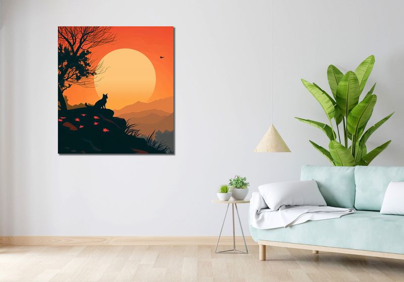 Obraz 90x100cm Kocie Wzgórze zdjęcie 2