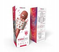 MIKROFON KARAOKE BEZPRZEWODOWY GŁOŚNIK BLUETOOTH ROSE GOLD Złoty