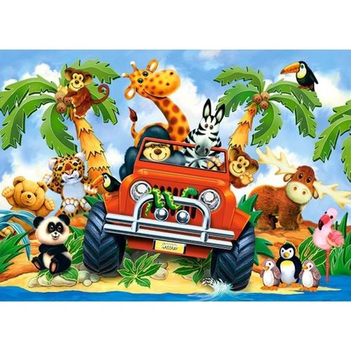 Puzzle 60el. softies on safari CASTOR na Arena.pl