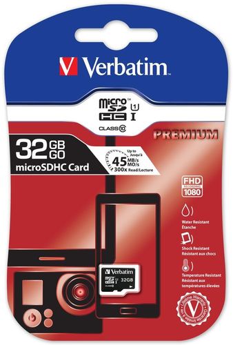 Verbatim Micro SDHC card 32GB Class 10 na Arena.pl