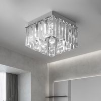 Nowoczesny Żyrandol Kryształowy Lampa Sufitowa LED 15W 6000K 15x20 cm