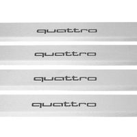 Listwa progowa AUDI Q7 4M QUATTRO Stal nierdzewna 304 mat z czarnymi litera