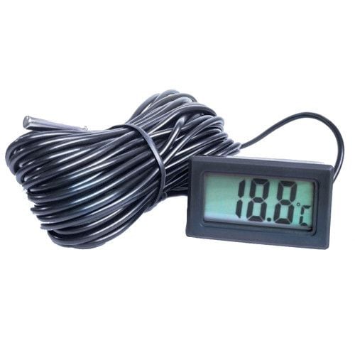 TERMOMETR ELEKTRONICZNY PANELOWY -50+110 SONDA 10M zdjęcie 1